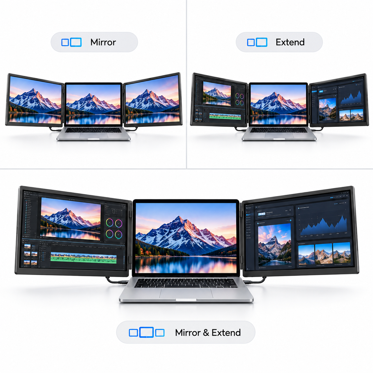 Monitor Doble Portátil